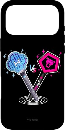 Kpop Demon Hunters Light Sticks Officially Licensed Case for iPhone 17 Pro Max