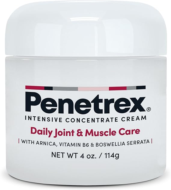 Penetrex Joint & Muscle Care - Soothing Massage Cream - Premium Whole Body Rub with Arnica, Vitamin B6 MSM & Boswellia - Non-Greasy 4oz Cream