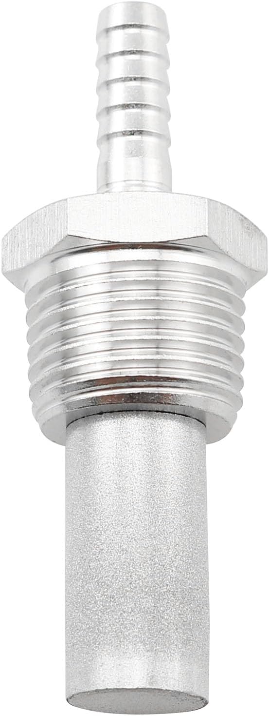 Aeration Stone TAODAN 2.0 Micron 316 Stainless Steel Home Brew Diffusion Stone, 1/2Inch NPT Oxygen Stone