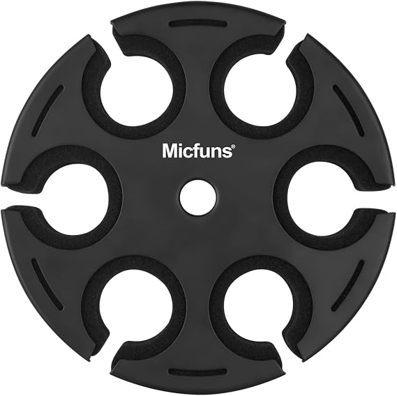 Multi Microphone Holder, Aluminum, Black, No Stand
