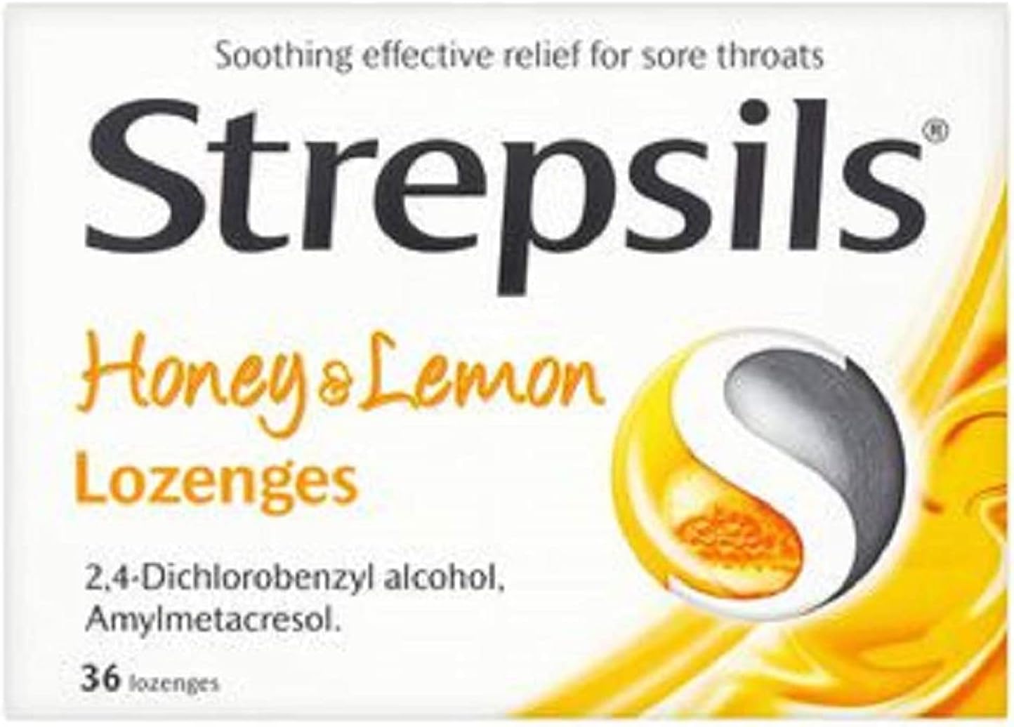Strepsils Honey and Lemon Lozenges 36 Lozenges