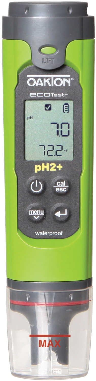 pH Meter, LCD Display, 0.00 to 14.00 Range