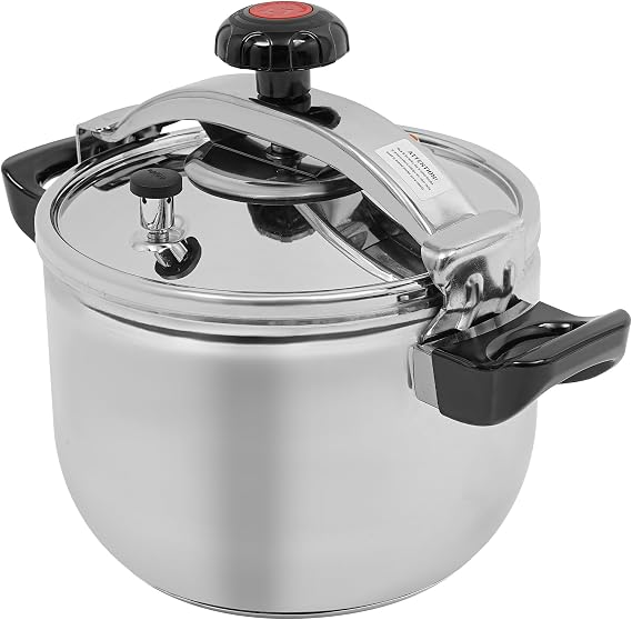 11.62Qt 60Kpa Pressure Cooker Stainless Steel Pressure Canner Canning Pot with Automatic Pressure Limiting Valve Pressure Stewing Pot for Most Cooktops (11L/11.62 Qt)