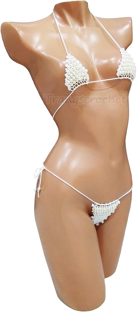 Trangscrochet crochet extreme micro g-string bikini thong bikini for women