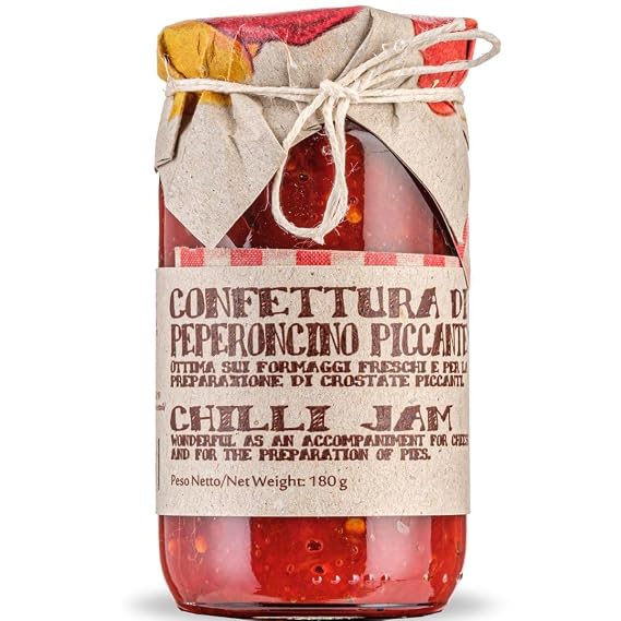 ARTIGIANI DEI SAPORI - Calabrian Red Hot Chili & Sweet Pepper Jam, 6.3 oz