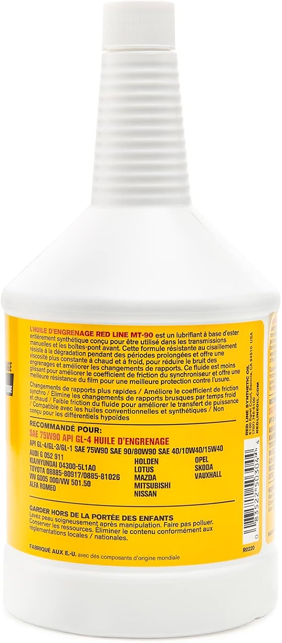 Red Line 50304 Manual Transmission (MT) 90W Gear Oil