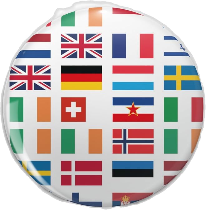 Every Eurovision Song Contest Winner'S Flag Lapel Pin Cute Brooch Pins Badges