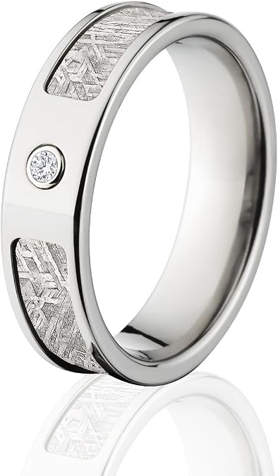 Meteorite Rings, Diamond Meteorite Wedding Rings