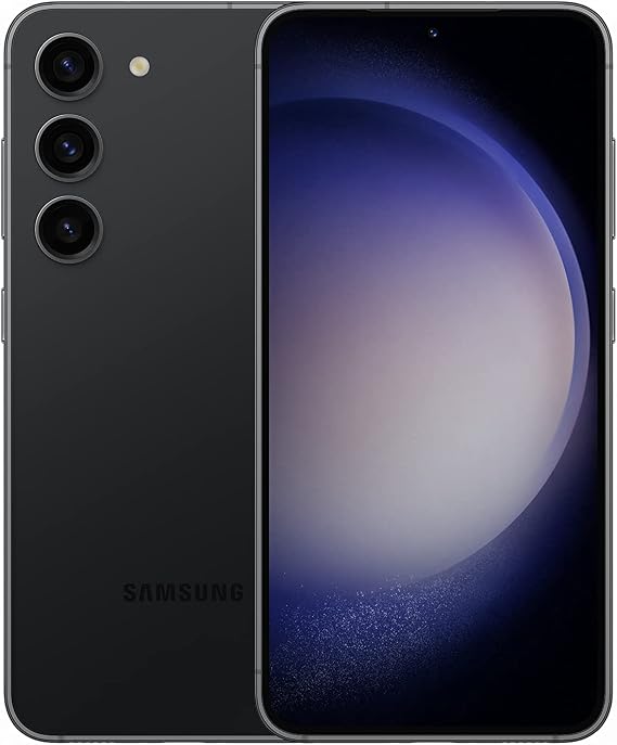 SAMSUNG Galaxy S23 5G (128GB, 8GB) 6.1" AMOLED, 50MP 8K Camera, Global Volte (International Model Fully Unlocked for AT&T, Verizon, T-Mobile, Global 5G) S911W (w/ 25W Fast Charger, Phantom Black)