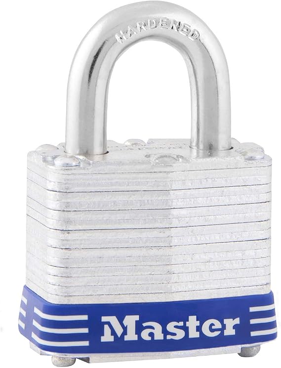 Master Lock 3EURD Laminated Padlock with Key, Grey, 5,9 x 4 x 2,1 cm, Mulit-Color