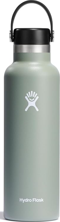 Hydro Flask Water Bottle - Insulated Stainless Steel - Non Spill, Leakproof in 21 Oz Agave Green