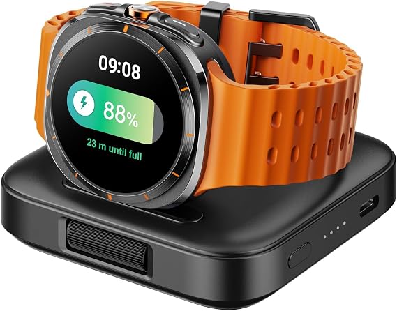 Portable Charger for Samsung Watch 8/Ultra/7/6, 1800mAh Charger for Travel