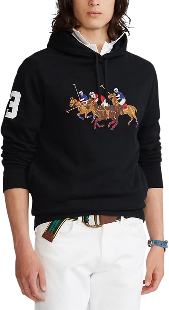 POLO RALPH LAUREN Men's Triple Pony Fleece Hoodie