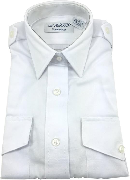 Women's Aviator Shirt, Short Sleeve by Van Heusen