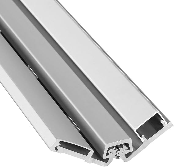Continuous Geared Door Hinge Full Surface Anodized Aluminum 83 inch Heavy Duty Center Pivot Tamperproof for Repairing Storefront Door Compare to Select SL57 LawrenceLH-HD157