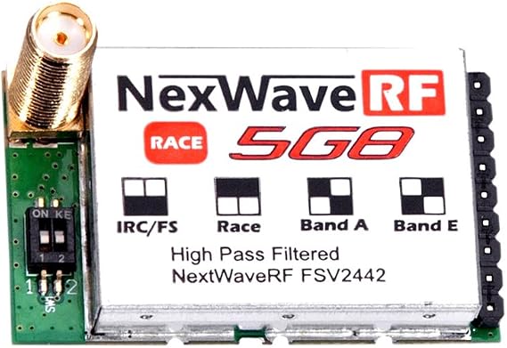 Fatshark FSV2442 NexWave RF 5G8RX 2 Channel Race Band Receiver 5GHz Dominator