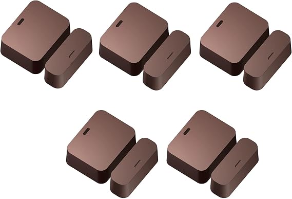 5PCS Entry Sensor Covers Compatible with SimpliSafe (Brown)