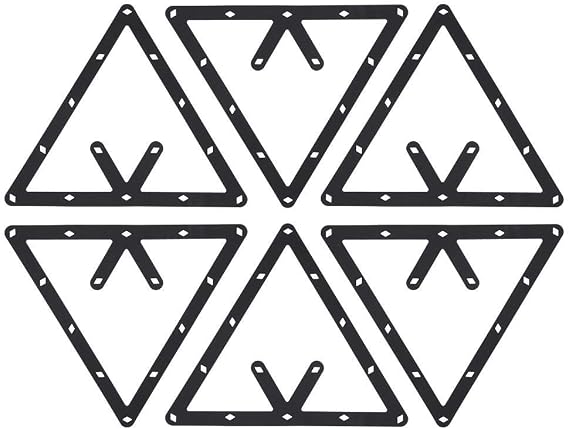 A sixx Triangle Magic Ball Rack, Billiard Ball Rack, Home Use for 8 Ball, 9 Ball and 10 Ball Pool Pool Halls Use