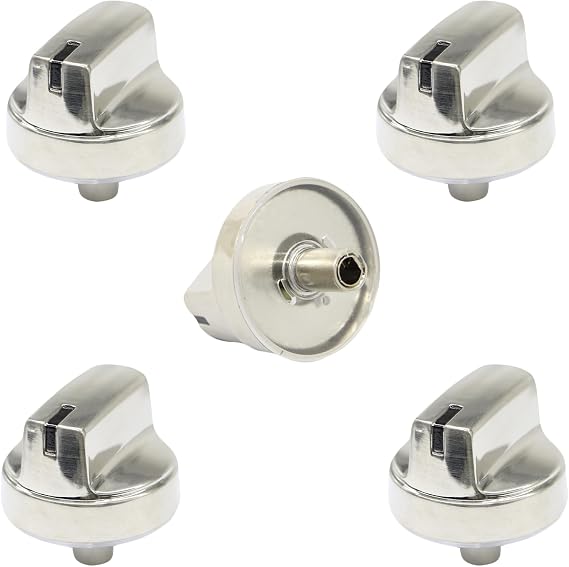 5PCS WB03X29354 Stove Knobs Replacements Compatible with GE Stove Knobs,Fits Models PGP9030SL1SS PGP7030SL1SS,Replacement for Part Number WB03X29354 AP6327766 4585908,Replaces PS12296156 EAP12296156