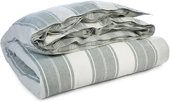 Ralph Lauren Oakview Duvet Cover Green/White Stripe - Full/Queen