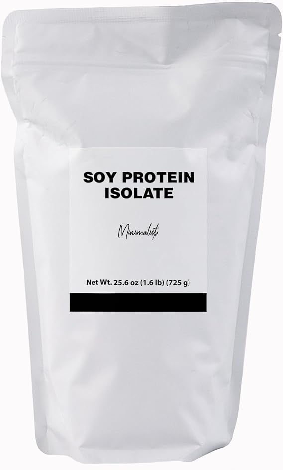 Minimalist Soy Protein Isolate, Ideal for Smoothies and Shakes, Packaged for Convenience in a Resealable Bag (1.6 Pound, Soy Protein Isolate)
