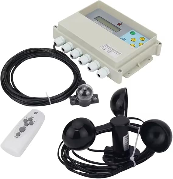 Solar Tracker Kit 2 Axis Solar Tracking System Automatic Solar Tracking Controller for Solar Tracking with Remote Control and Wind Speed Sensor