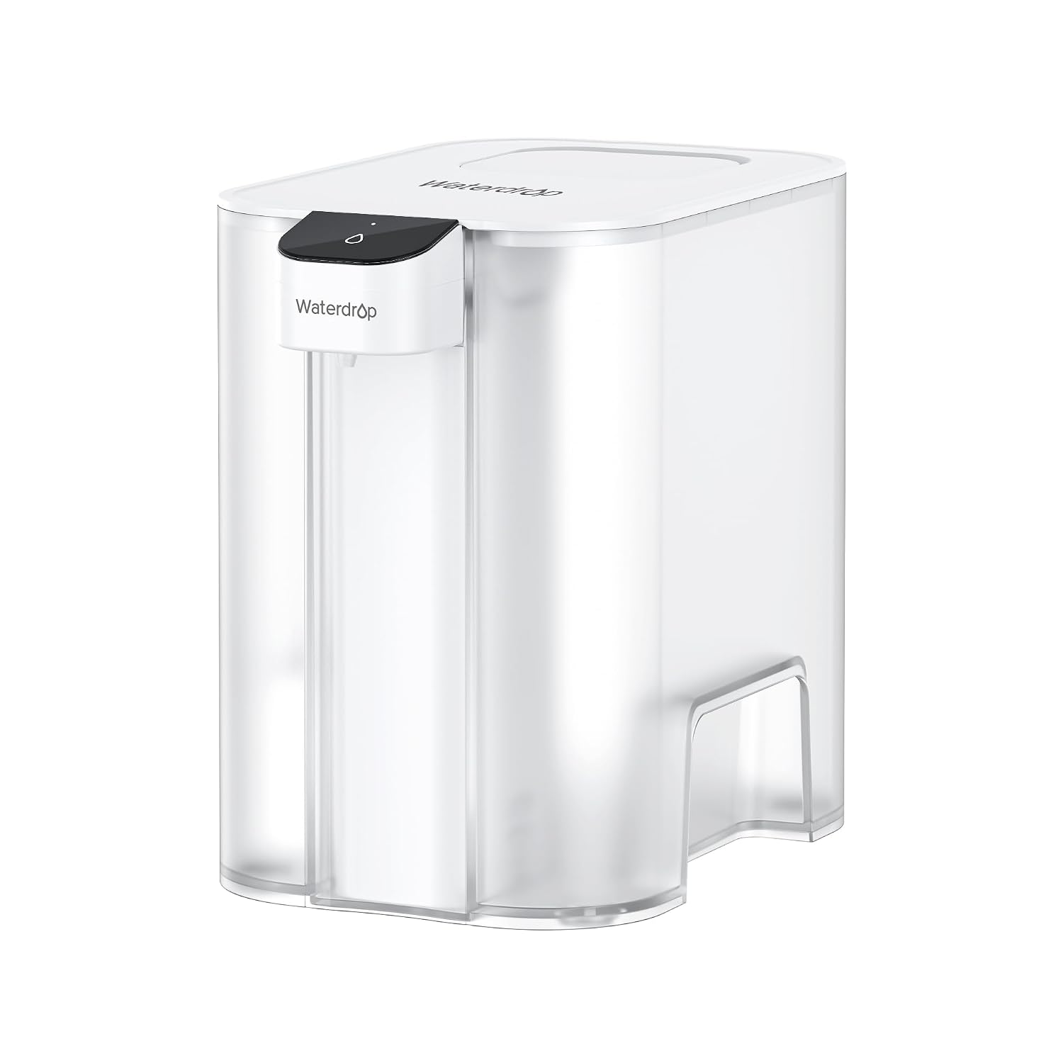 Waterdrop Mega Sofortiger Elektrischer Wasserfilterkrug mit 3 Monate Filter 6L Wasserfilterkannen Reduziert Chlor Blei Quecksilber PFASPFOA/PFOS 757 Liter Weiß