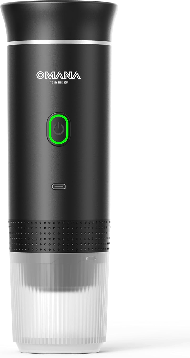 Omana Three in One Portable Electric Mini Coffee Machine Coffee Maker Compatible with Nespresso & Dolce Gusto Capsule, Car Travel Outdoor Automatic espresso ritual coffee 3in1