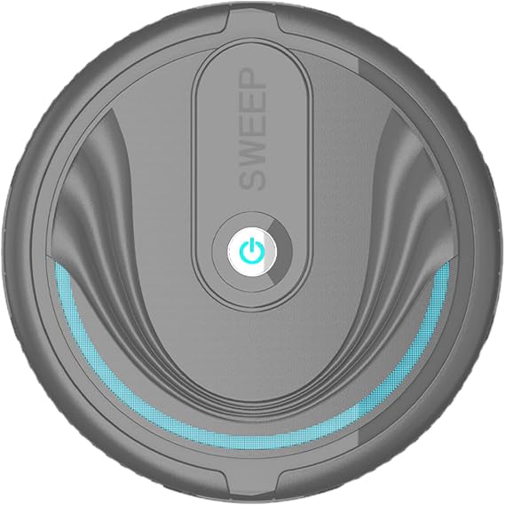Robot Vacuum Cleaner, Robot Vacuum Cleaner, Personalized Cleaning Recommendations, Strong Suction, Slim, Low Noise, Automatic Self-Charging, Good for Pet Hair, Carpets, Hard Floors (Black)