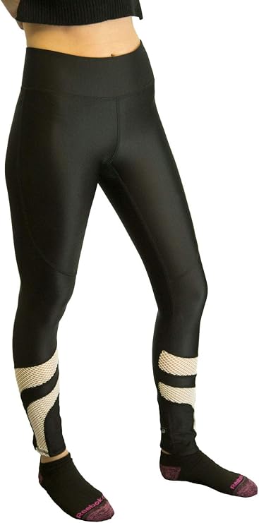 Terez Women's Popmesh Leggings, Black/White
