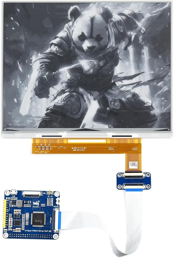Waveshare 10.3" E-Paper E-Ink Display Hat for Raspberry Pi4B/3B+/3B/2B/B+/A+/Zero/Zero W/WH/Zero 2W 1872x1404 Pixels Black/White 2-16 Gray Scale USB/SPI/I80 Partial Refresh