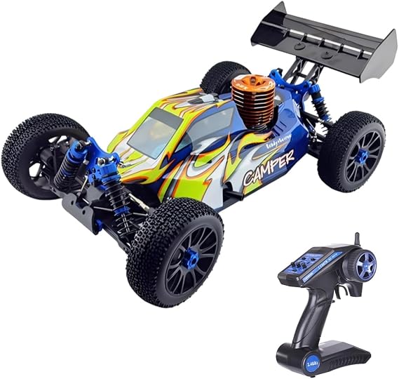 HSP 94970 1/8 RC Off-Road Car, 2.4G 4WD RC Car Mini Crawler RC Climbing Vehicle with FC.26CXP Nitro Motor, 70 km/h Off-Road Vehicle Climbing Car Model Ornament Gifts RTR