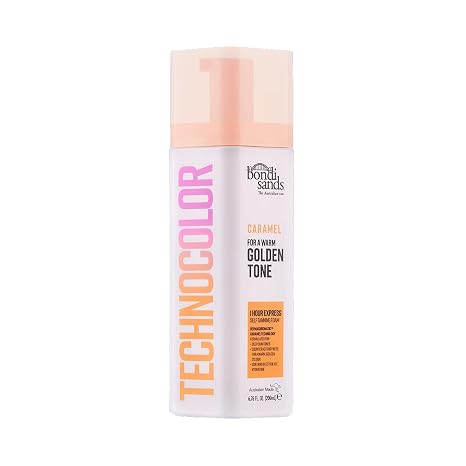 Bondi Sands Technocolor 1 Hour Express Tanning Foam, Available in 4 Shades | Innovative Formula, Hydrates for Natural Enhanced Skin Results, Cruelty-Free