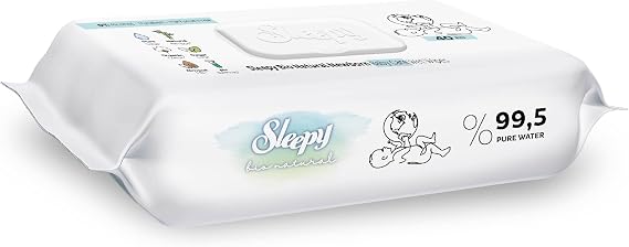 SLEEPY Bio Natural Newborn Wet Towel 3X40 (120 Leaves)