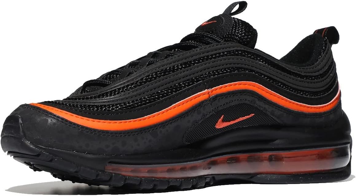 Nike Boy's Air Max 97 (Big Kid) Black/Black/Safety Orange 7 Big Kid M