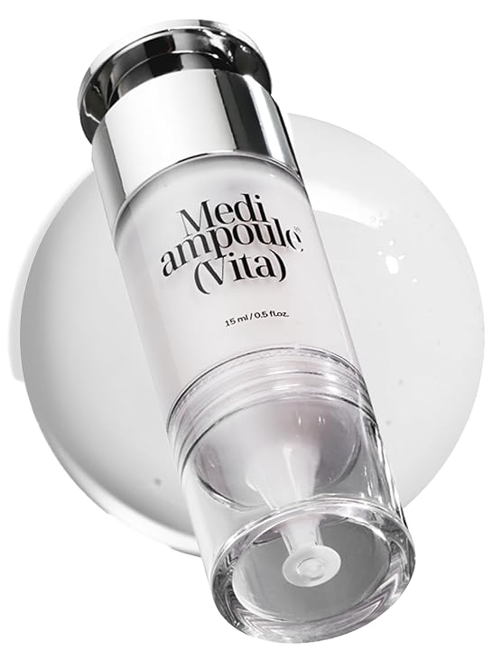 millimilli Medi Ampoule Vita | Vitamin C Serum with Vitamin E, B5, PDRN and PHYTOX | Synergy Blend for Even Tone and Dark Spots | All Skin Types | Korean Skin Care | 0.51 fl.oz.