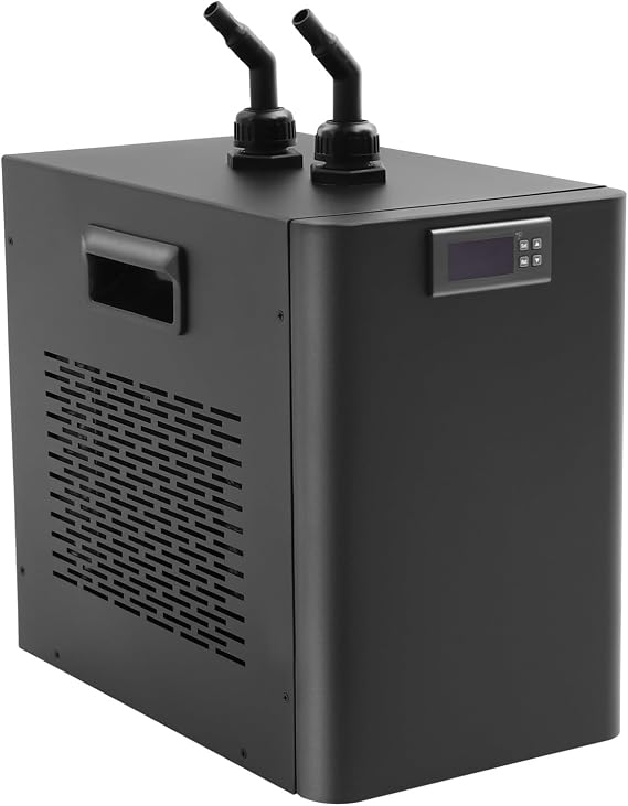 160L/42Gal Water Chiller Cooling System, 110V Aquarium Chiller Fish Tank Chiller Air-cooled Fish Tank Water Cooling System Aquarium Water Chiller for Home, Fish Market, Coral Shrimp Farming