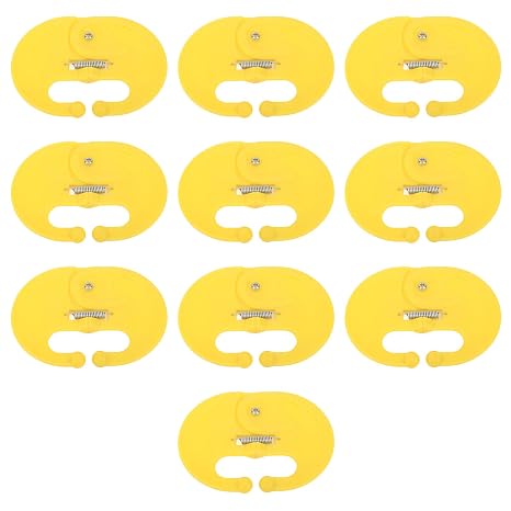 10pcs Cow Nose Plastic Ring, Cow Nose Thorn, Calf Weaner, Farm Livestock Animal Weaner Weaning Tool, Calf Weaner Milk Sucking Preventer, Cattle Cow Weaning Tool, Calf Nose Ring, Livestock Farm Tool