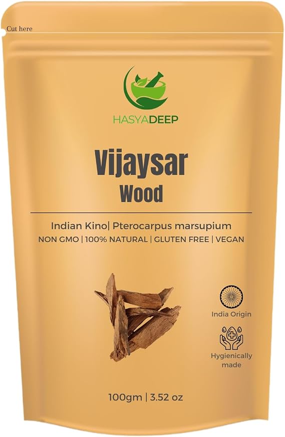 Vijaysar Wood | Pterocarpus Marsupium (200gm/7.05oz)