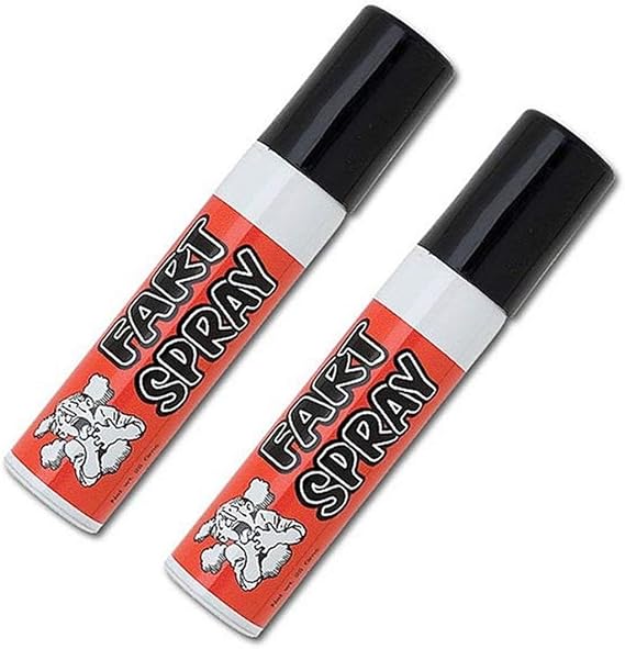 Liquid Fart Gag Prank Joke Spray Can Stink Bomb Smelly Stinky Gas Crap Net WT .25 Gm (2 Pack)