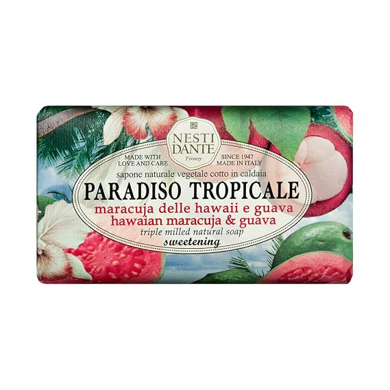 Nesti Dante Nesti dante paradiso tropicale triple milled natural soap - hawaiian maracuja and guava, 8.8oz, 8.8 Ounce