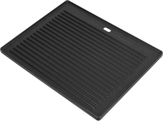 Cast Iron Reversible Griddle 41.3 X 30.5 CM Double Sided Plate, Cast Iron BBQ Grilled Plate Replacement for All Camp Chef Stoves & Deluxe 4+1 6+1 Gas Barbecues