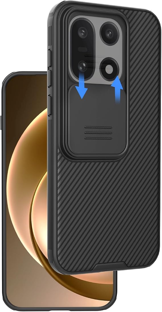 Nillkin for OnePlus 15 Case with Slide Camera Cover | Camshied Pro | Slim Fit | 6.78 inch | Black Color