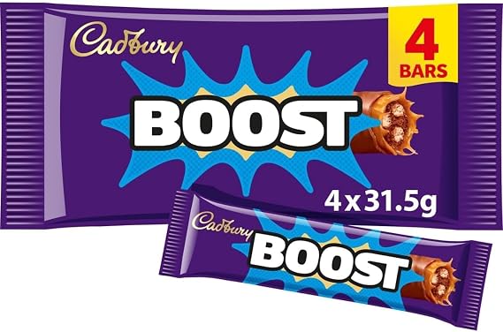 Cadbury Milk Chocolate Bar Boost Multipack 4 x 34g