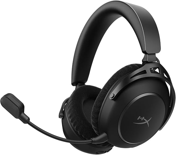 HyperX Cloud Alpha 2 Wireless Gaming Headset with 53mm Dual-Chamber Drivers and up to 250 Hours Battery Life, RGB Base Station, Simultaneous 2.4GHz & Bluetooth - Black