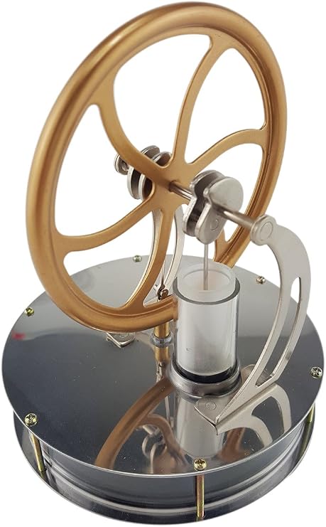 Low Temperature Stainless Steel Stirling Engine Generator for Education | Physics Gift,Desk Decoration,STEM inspiration, Education Toy for tech lovers,Run Off the Temperature difference