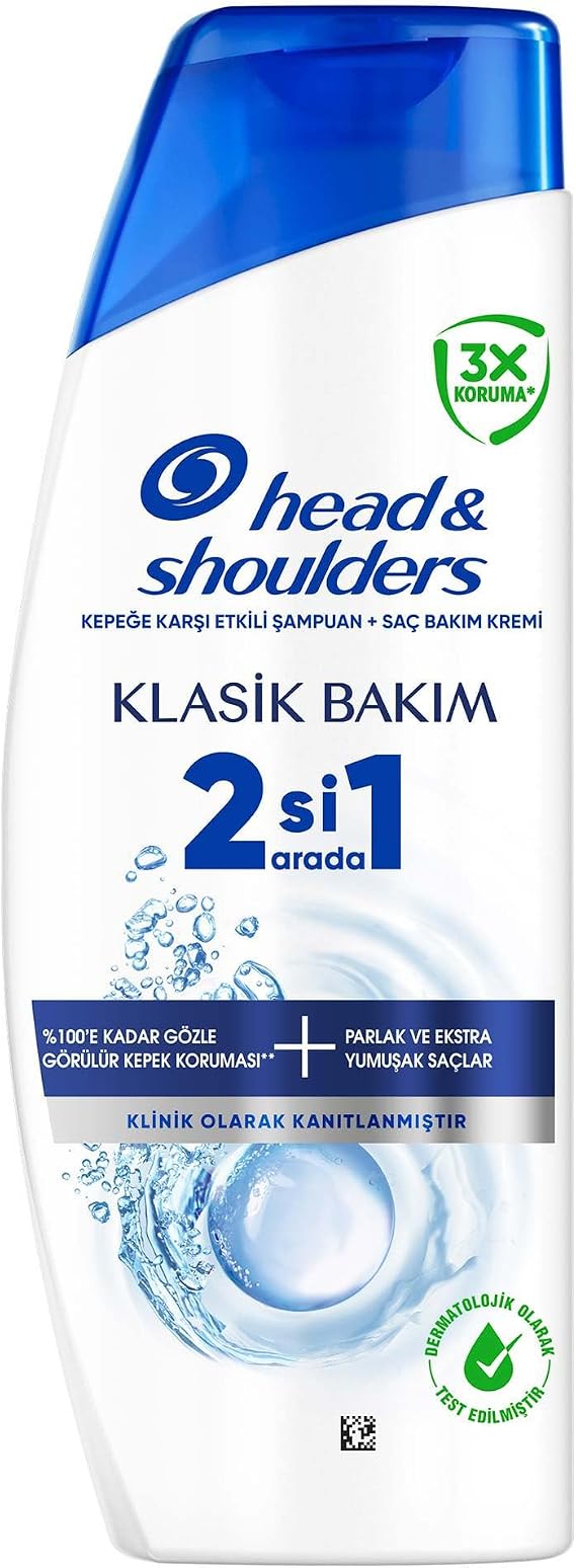 Head & Shoulders Klasik Bakım 2'si 1 Arada Kepeğe Karşı Etkili Şampuan 300ml