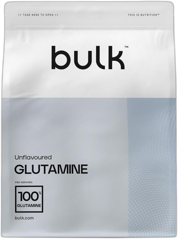 Bulk Pure L-Glutamine Powder, Unflavoured, 500 g, Packaging May Vary
