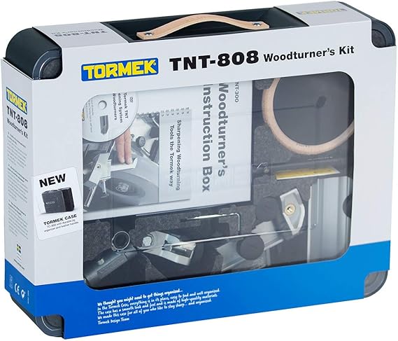 Tormek TNT-808 Woodturners Kit - A Complete Turning Tool Sharpener Kit for Tormek Water Cooled Sharpening Systems Includes Jigs to Shape and Sharpen Turning Tools