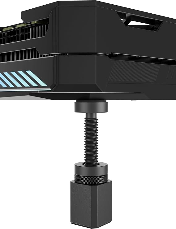 Graphics Card GPU Brace Support, Video Card Sag Holder Bracket, GPU Stand,Black,GH50K (28-50mm /1.1-1.97in)